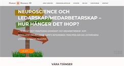 Desktop Screenshot of humanresource.se